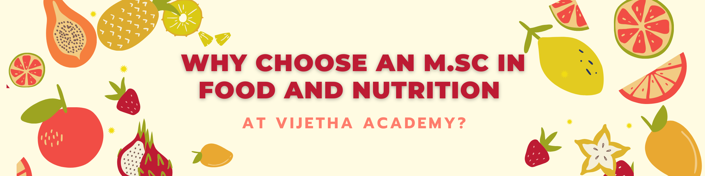 Best M.Sc. Food and Nutrition Course